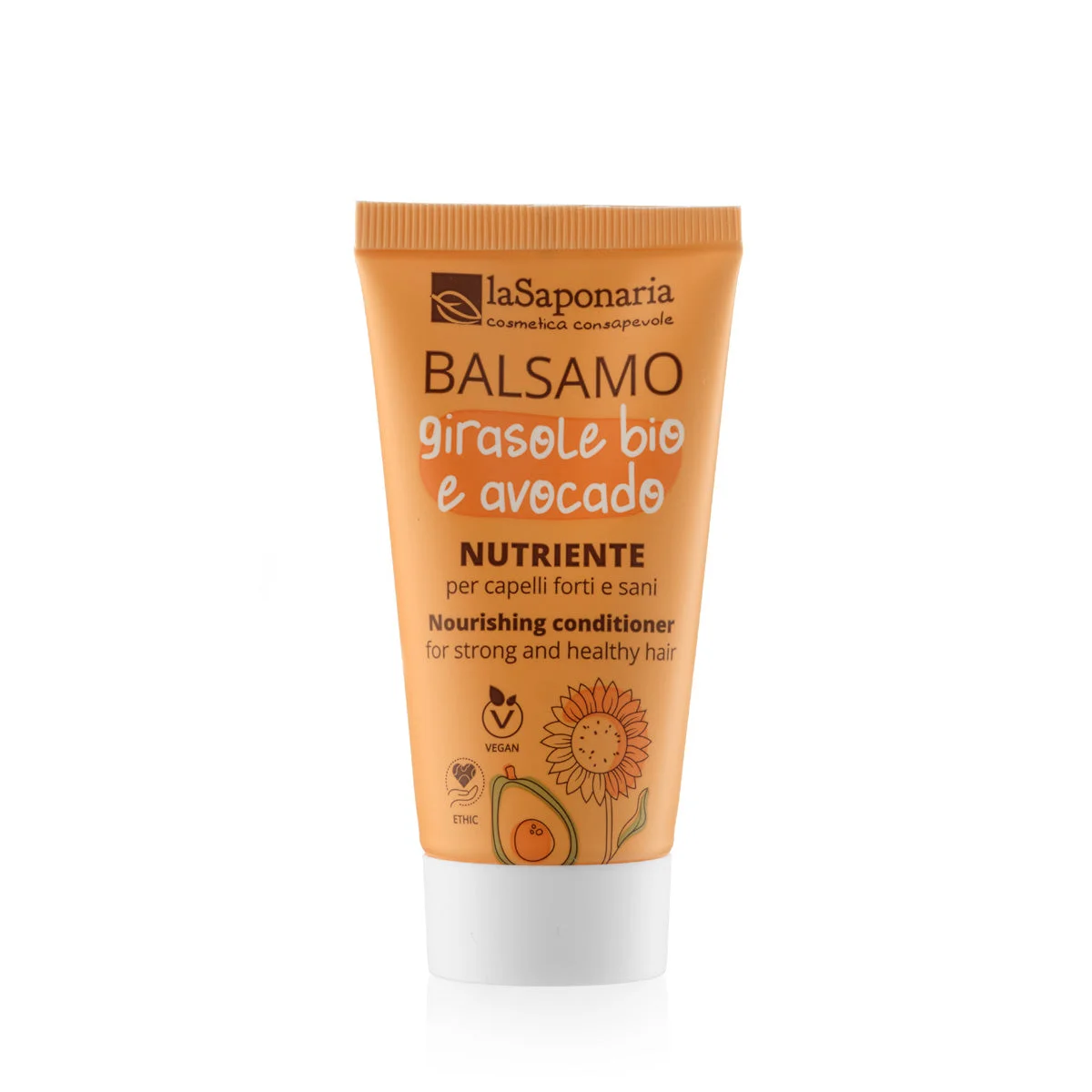 laSaponaria Après-shampooing nourrissant au tournesol et à l'avocat pour cheveux secs et abîmés 30 ml