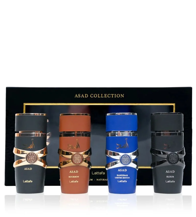 Asad Collection coffret cadeau Asad 25 ml + eau de parfum Asad Bourbon 25 ml + eau de parfum Asad Zanzibar 25 ml + eau de parfum Asad Elixir pour homme