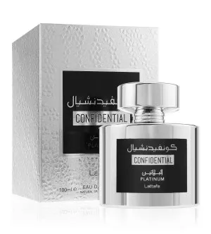 Lattafa Confidential Platinum eau de parfum pour hommes 100 ml