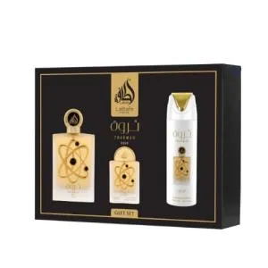 Lattafa Lattafa Pride Tharwah Gold EDP 100 ml + EDP 20 ml + spray corporel 200 ml UNISEXE