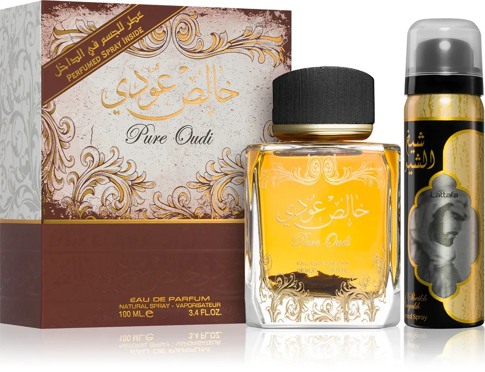 Pure Oudi cadeauset unisex eau de parfum 100 ml + deospray 50 ml