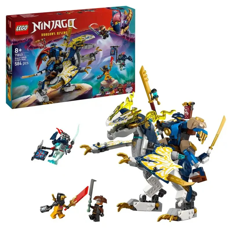 NINJAGO® 71843 Rogue et le cavalier de dragon robotique