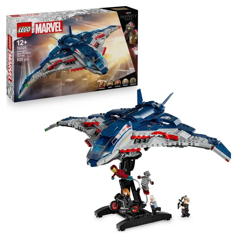 ǀ Marvel 76325 Avengers: L'Ère d'Ultron Avion de chasse Quinjet
