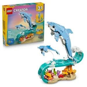 LEGO® Creator 3-en-1 31385 Créatures marines : Magnifiques dauphins