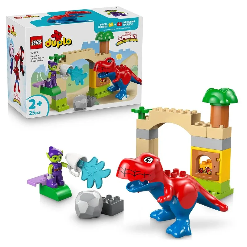 DUPLO® 10463 Dinosaure Spidey-Rex contre le Bouffon Vert