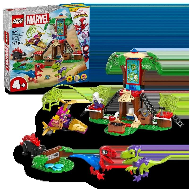 Marvel Spidey et ses Amis Extraordinaires 11200 Spidey, Gobby et la bataille avec le raptor au quartier général dans l’arbre