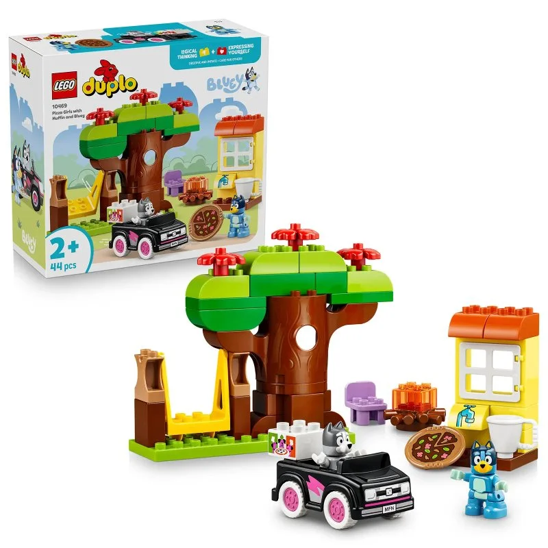 DUPLO® 10469 Muffin, Bluey et la livraison de pizzas