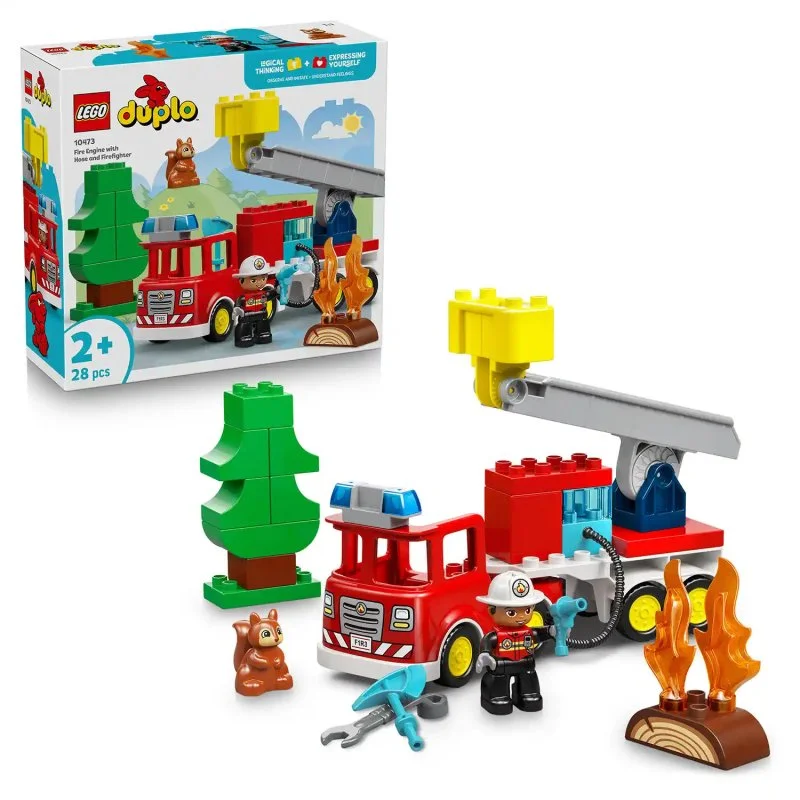 DUPLO® 10473 Camion de pompiers avec un tuyau et un pompier