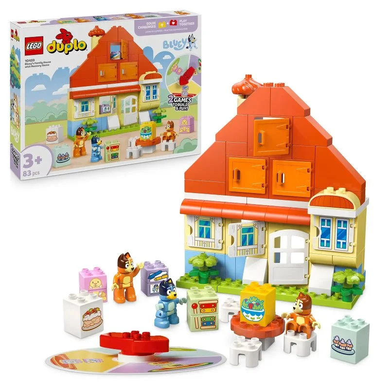 DUPLO® 10459 La maison de Bluey et jeu de mémoire