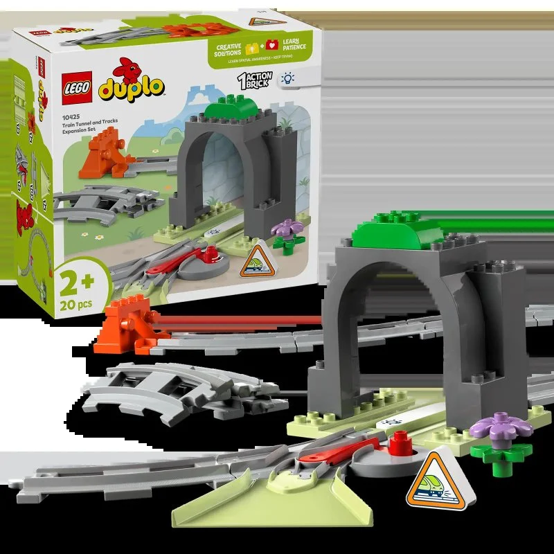 DUPLO® 10425 Tunnel ferroviaire et rails – ensemble d’extension
