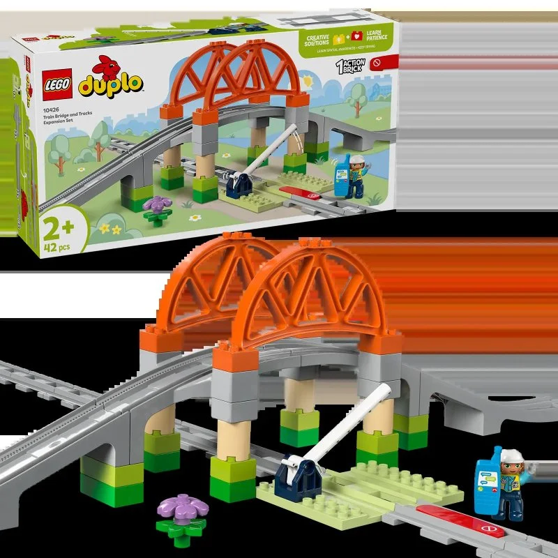 DUPLO® 10426 Pont ferroviaire et rails – ensemble d’extension