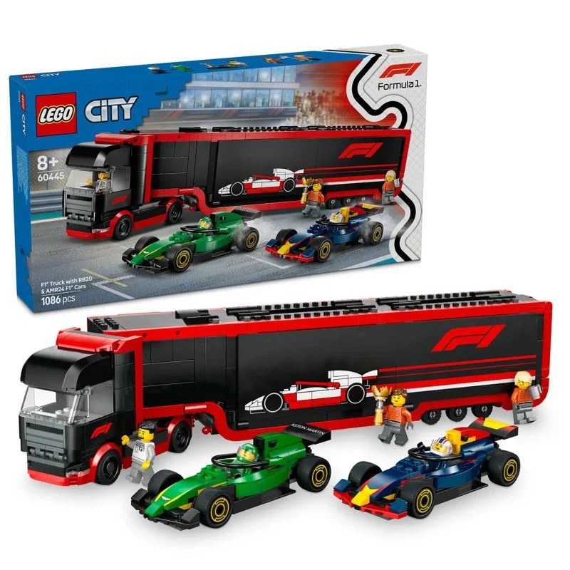 City 60445 Camion de F1® avec les voitures F1® RB20 et AMR24