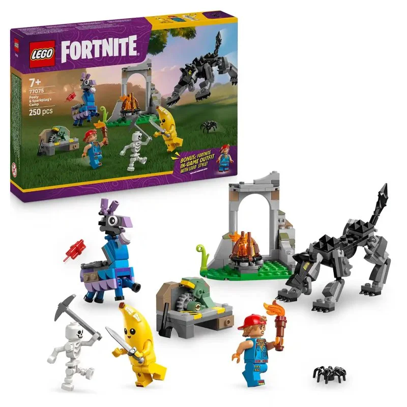 Fortnite® 77075 Peely et Sparkplug et leur campement