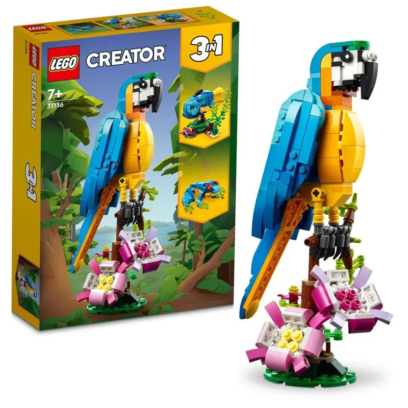 Creator 3-en-1 31136 Perroquet exotique