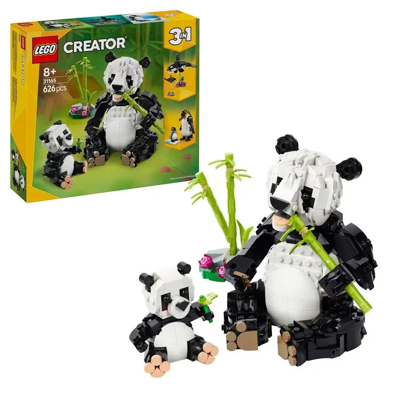 Creator 3 en 1 31165 Animaux sauvages : Famille de pandas
