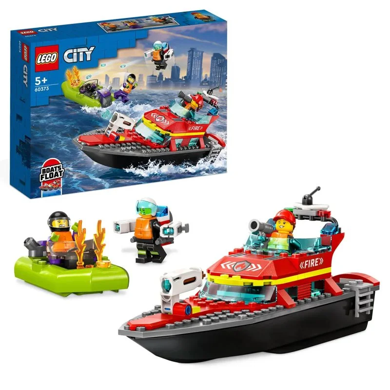 City 60373 Bateau de sauvetage des pompiers et canot