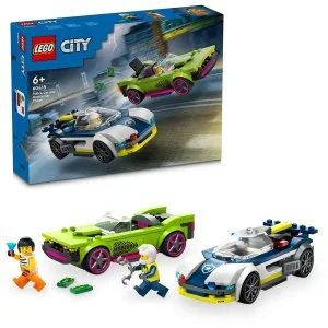 LEGO® City 60415 Course-poursuite entre une voiture de police et une voiture de sport