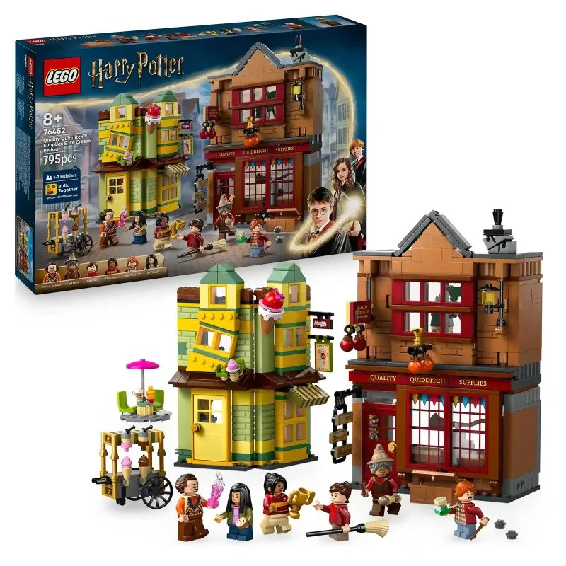 Harry Potter™ 76452 Fournitures de Quidditch de première qualité et salon de glaces