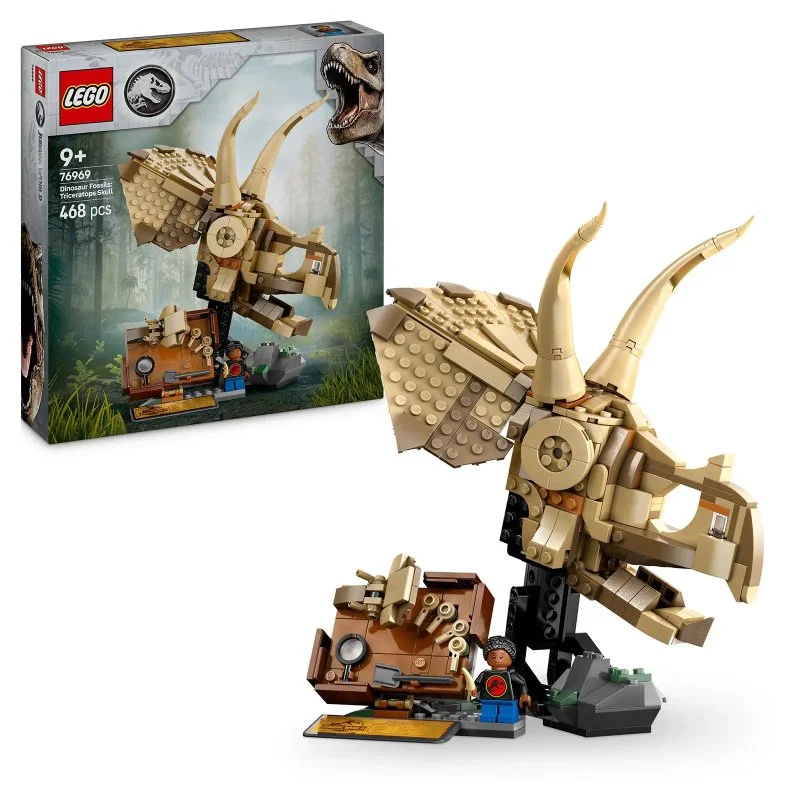 Jurassic World 76969 Fossiles de dinosaures : Crâne de tricératops