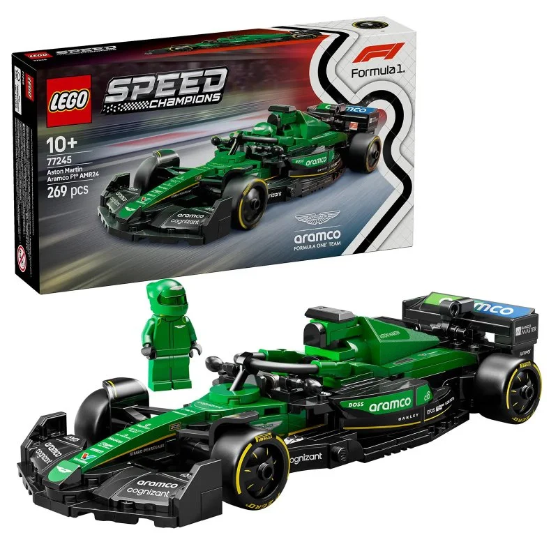 Speed Champions 77245 Voiture de course Aston Martin Aramco F1® AMR24