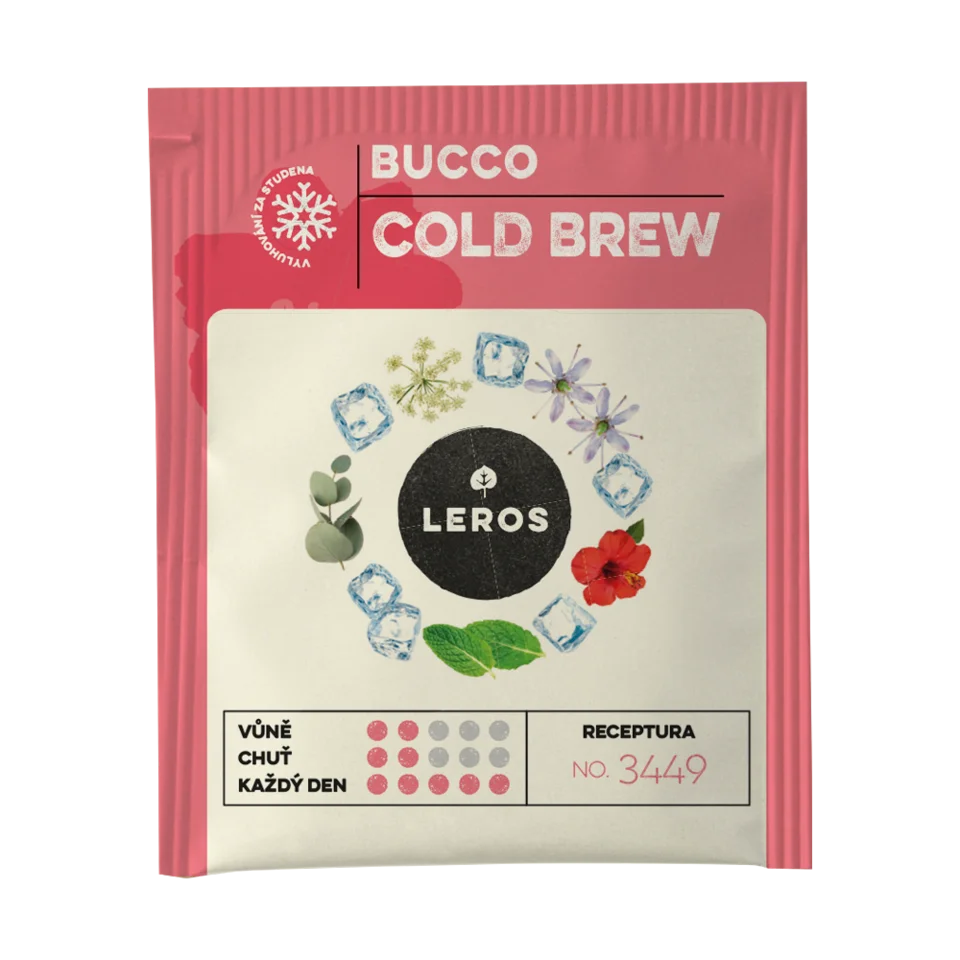 LEROS Mélange de plantes Bucco Cold Brew - sachets d’infusion (20 x 1,5 g) - pour préparer du thé glacé