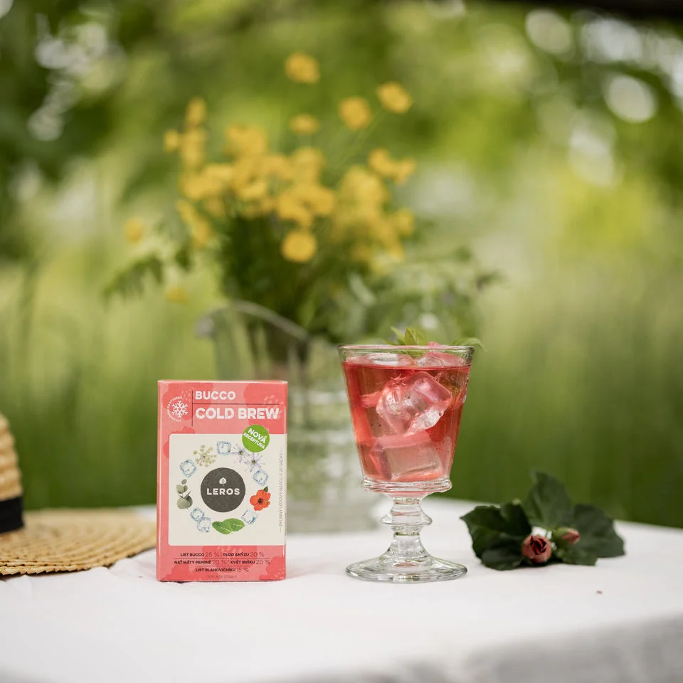 LEROS Mélange de plantes Bucco Cold Brew - sachets d’infusion (20 x 1,5 g) - pour préparer du thé glacé