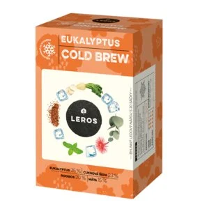 LEROS Mélange de plantes Eucalyptus Cold Brew - sachets d’infusion (20 x 1,8 g) - pour préparer du thé glacé
