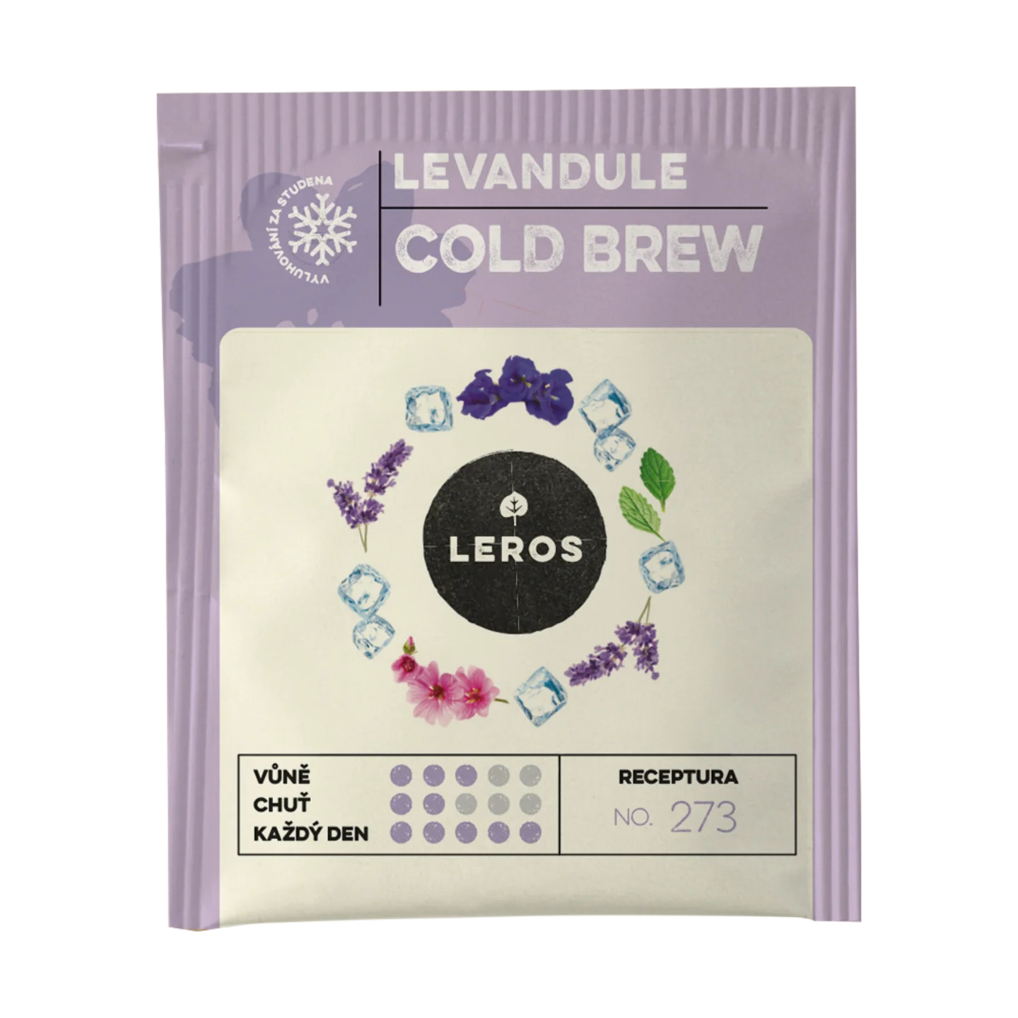 LEROS Mélange de plantes Lavande Cold Brew - sachets d'infusion (20 x 1,2 g) - pour préparer du thé glacé