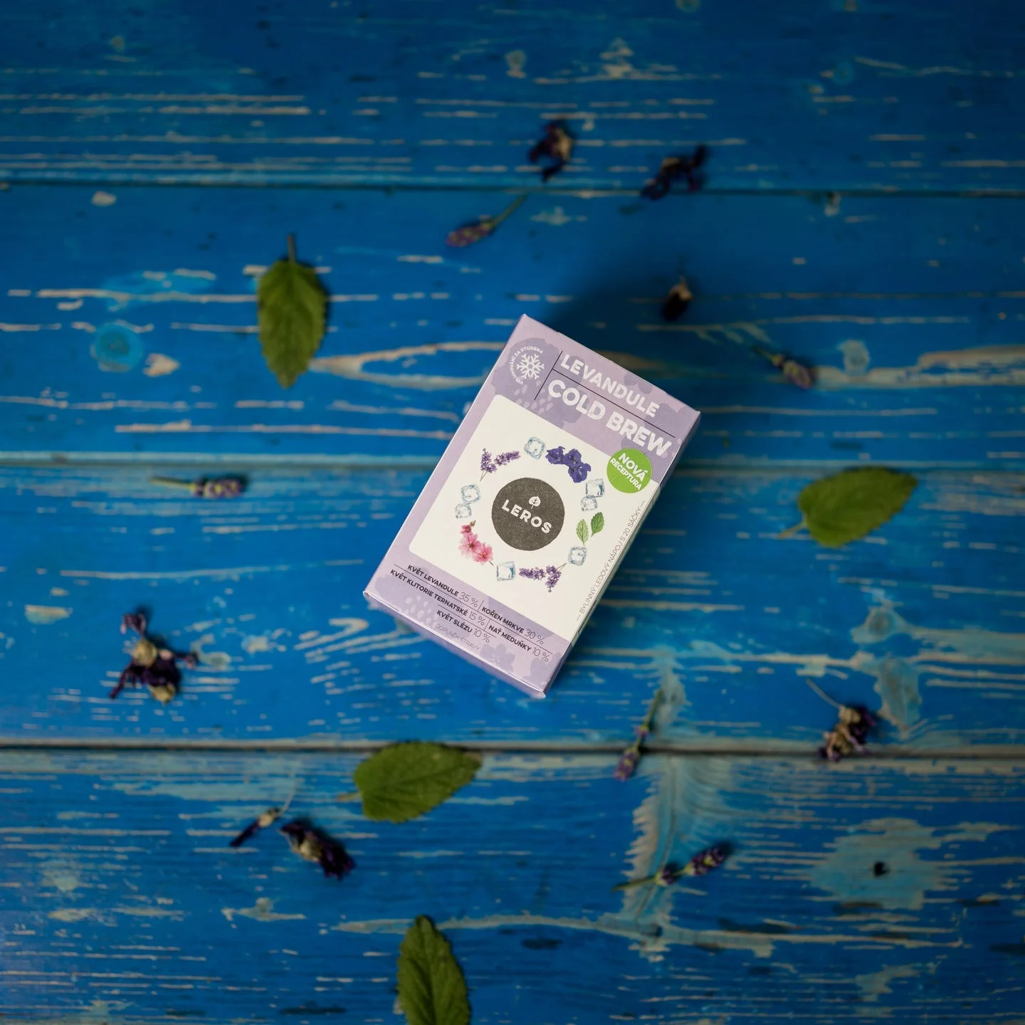 LEROS Mélange de plantes Lavande Cold Brew - sachets d'infusion (20 x 1,2 g) - pour préparer du thé glacé