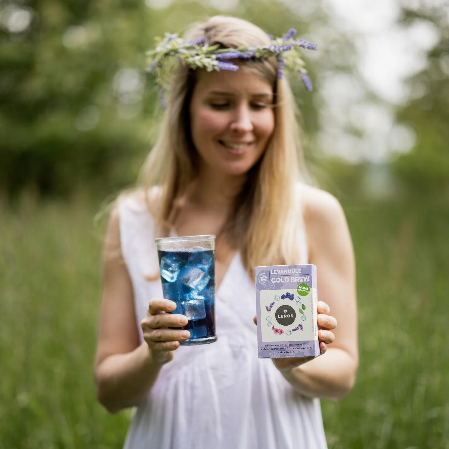 LEROS Mélange de plantes Lavande Cold Brew - sachets d'infusion (20 x 1,2 g) - pour préparer du thé glacé
