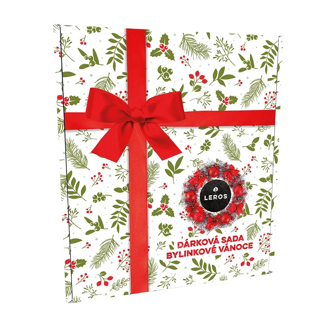 LEROS Coffret cadeau (3 pièces) - Noël aux plantes - sirop aux plantes et 2 types de thés