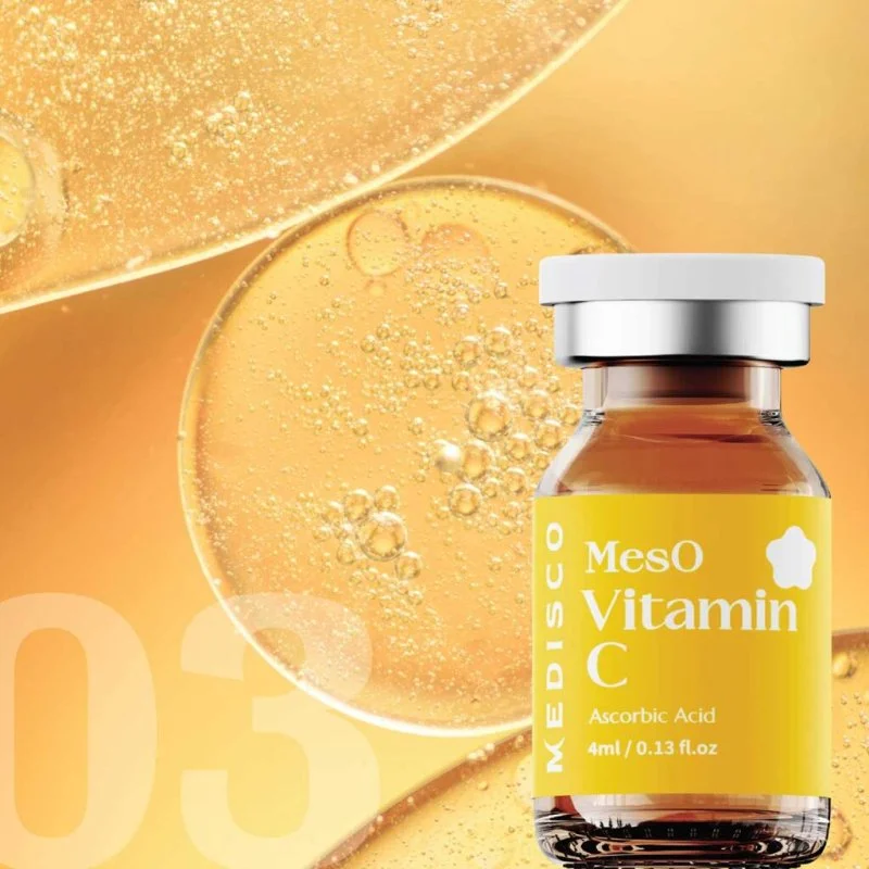 Meso Sérum à la vitamine C pour système de mésothérapie à micro-aiguilles 5 x 5 x 4 ml