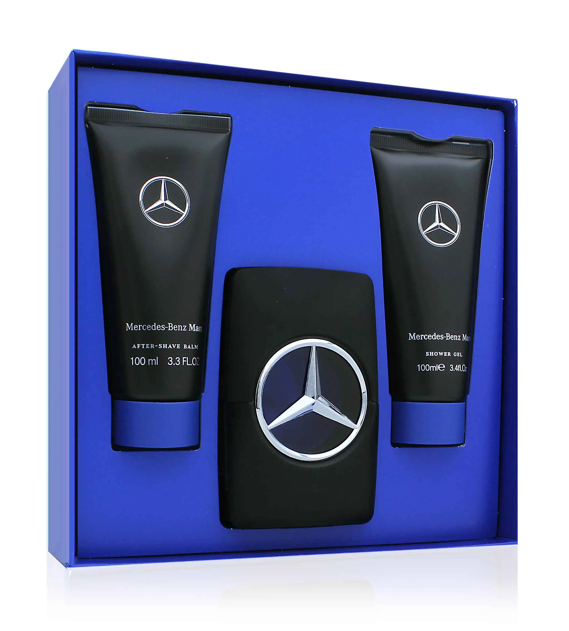 Coffret cadeau pour homme Mercedes-Benz Man eau de toilette 100 ml + baume après-rasage 100 ml + gel douche 100 ml