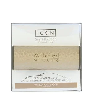 Millefiori Icon Metal Vanilla & Wood désodorisant pour voiture