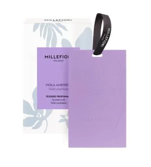 Millefiori Viola Ametista carte parfumée 3 pcs