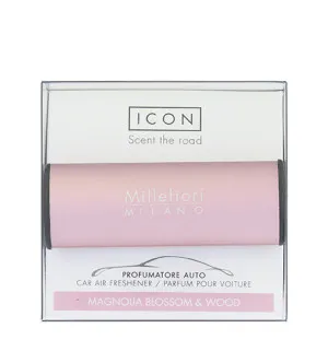 Millefiori Icon Classic Magnolia Blossom & Wood parfum de voiture rose