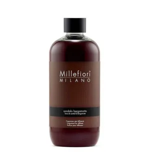 Millefiori Milano Sandalo Bergamotto recharge pour diffuseurs d'arômes 500 ml