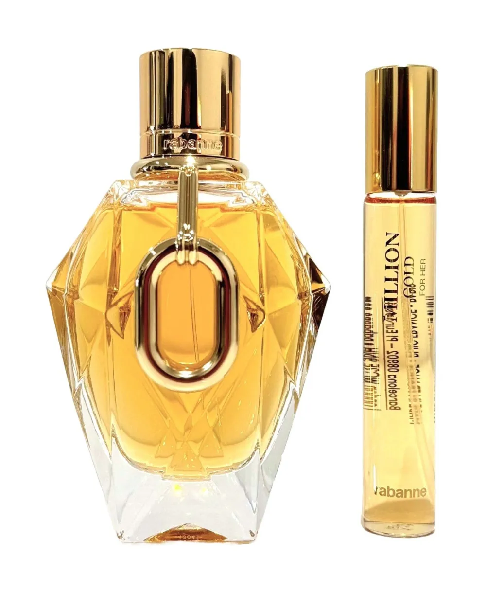 Million Gold For Her 90 ml + EDP Eau de Parfum voor dames 20 ml