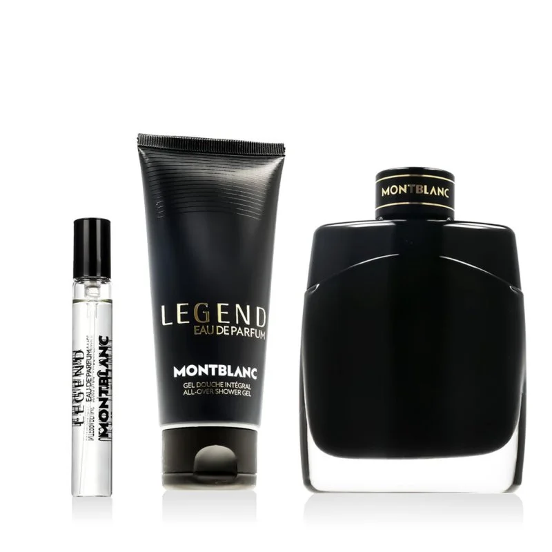 Legend Eau de Parfum pour Homme 100 ml + Mini Eau de Parfum 7,5 ml + Gel Douche