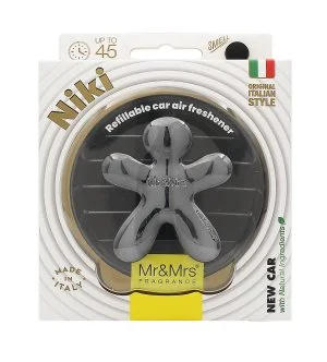 Mr&Mrs Fragrance Niki Titane Chrome Voiture Neuve désodorisant pour voiture