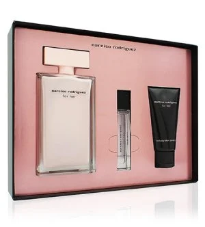 Narciso Rodriguez For Her 2024 coffret cadeau 100 ml + lait pour le corps 50 ml + eau de parfum eau de parfum pour femme