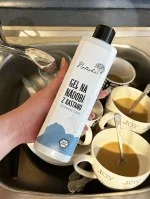 Natasha Gel vaisselle aux marrons d'Inde Citronnelle 3 l - redoutable contre la graisse, respectueux de la peau