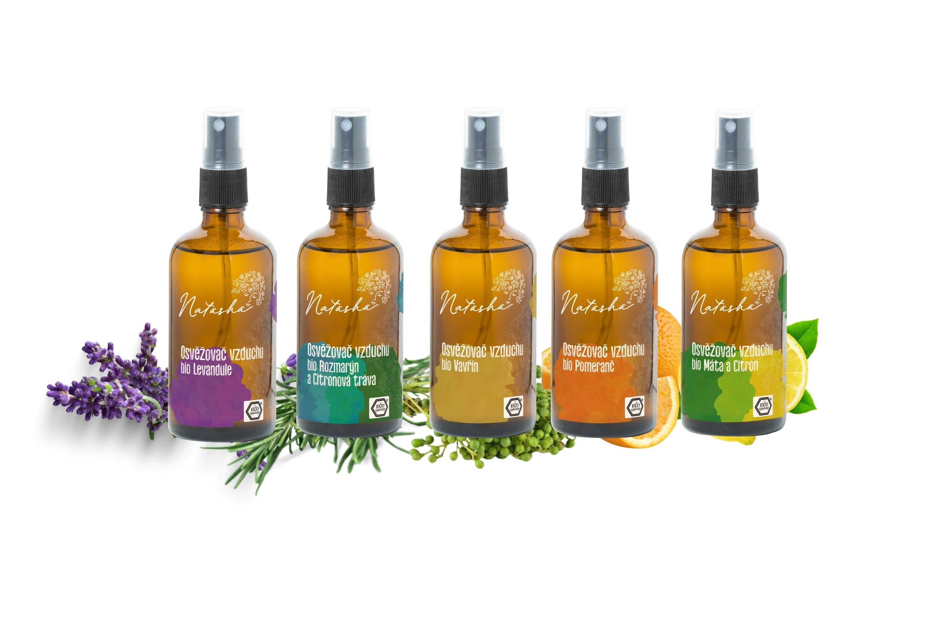 Natasha Spray d'ambiance - Romarin et citronnelle (100 ml) - pour une meilleure concentration