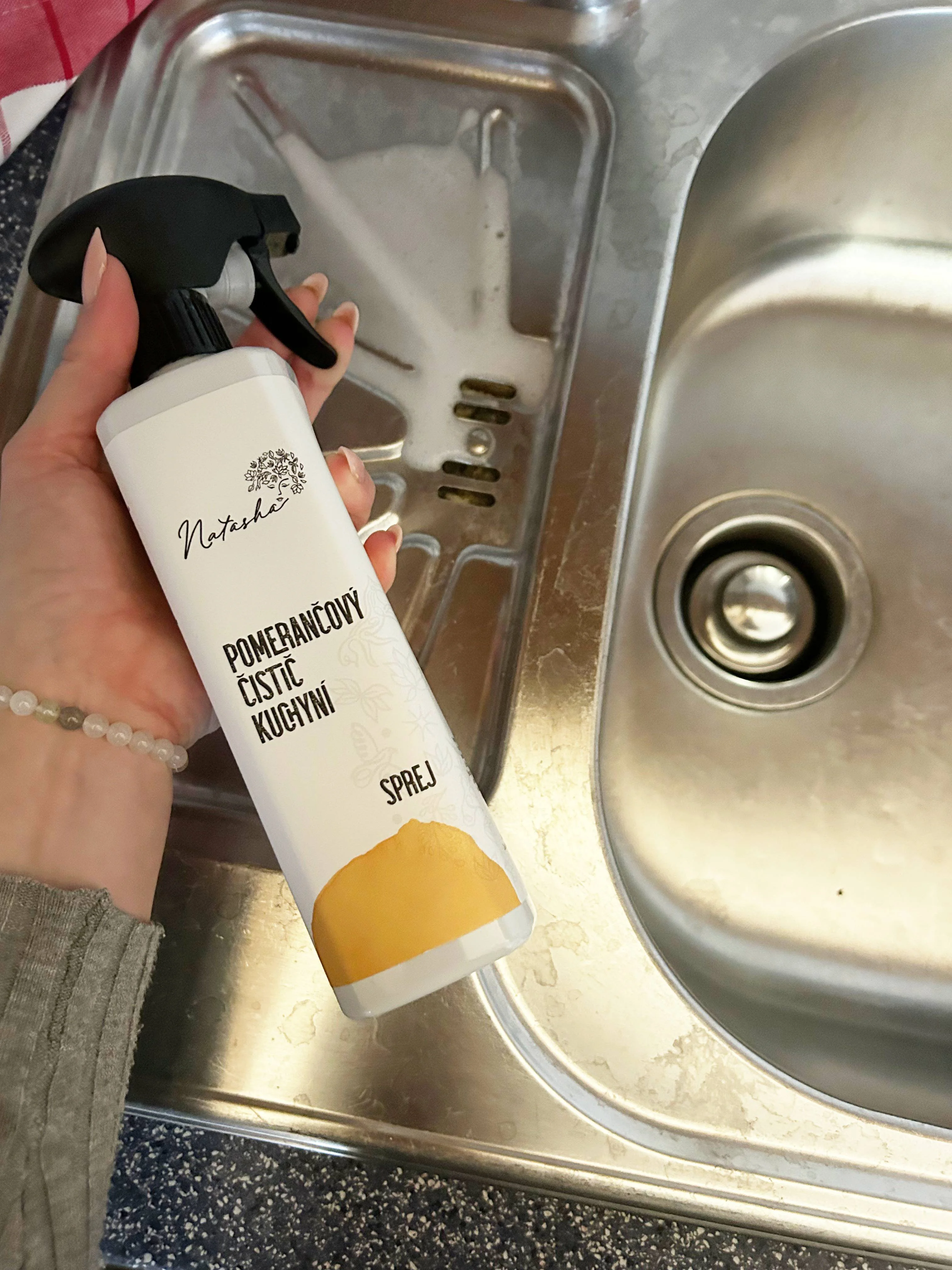 Natasha Nettoyant cuisine à l’orange - spray (500 ml) - dégraissant universel en spray