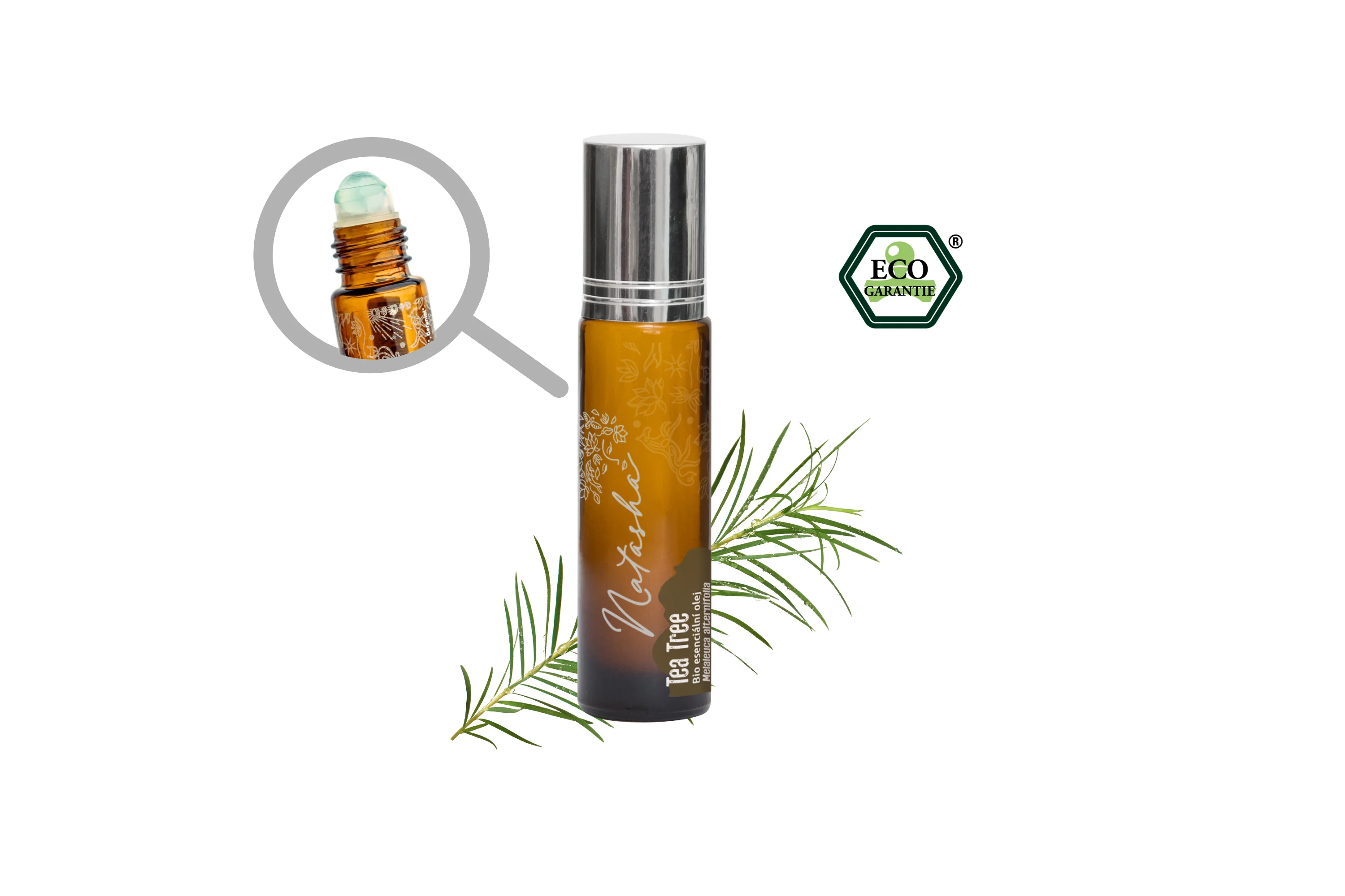 Natasha Roll-on à l’huile essentielle de Tea Tree BIO (10 ml) - petit compagnon de voyage