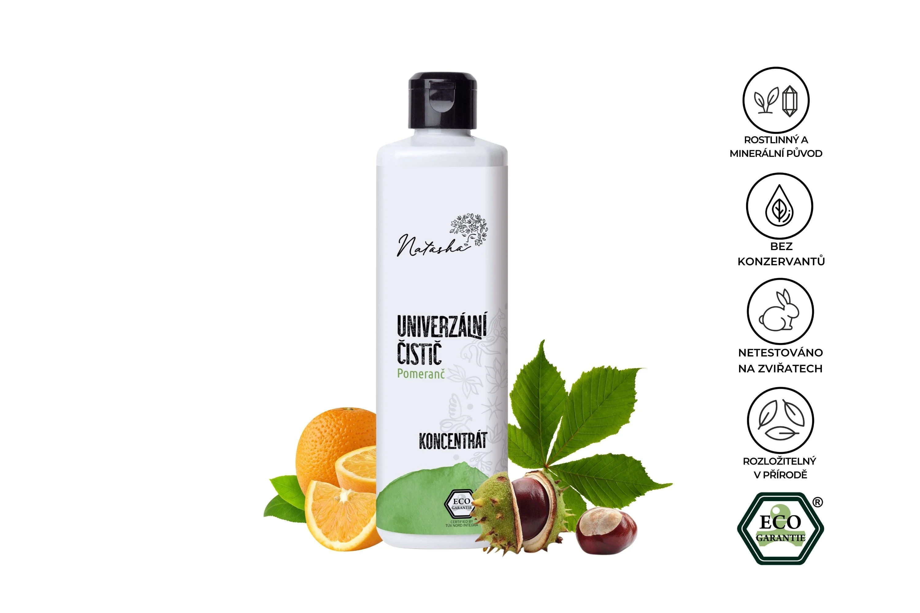 Natasha Nettoyant universel à l’orange - concentré 500 ml - convient à toutes les surfaces