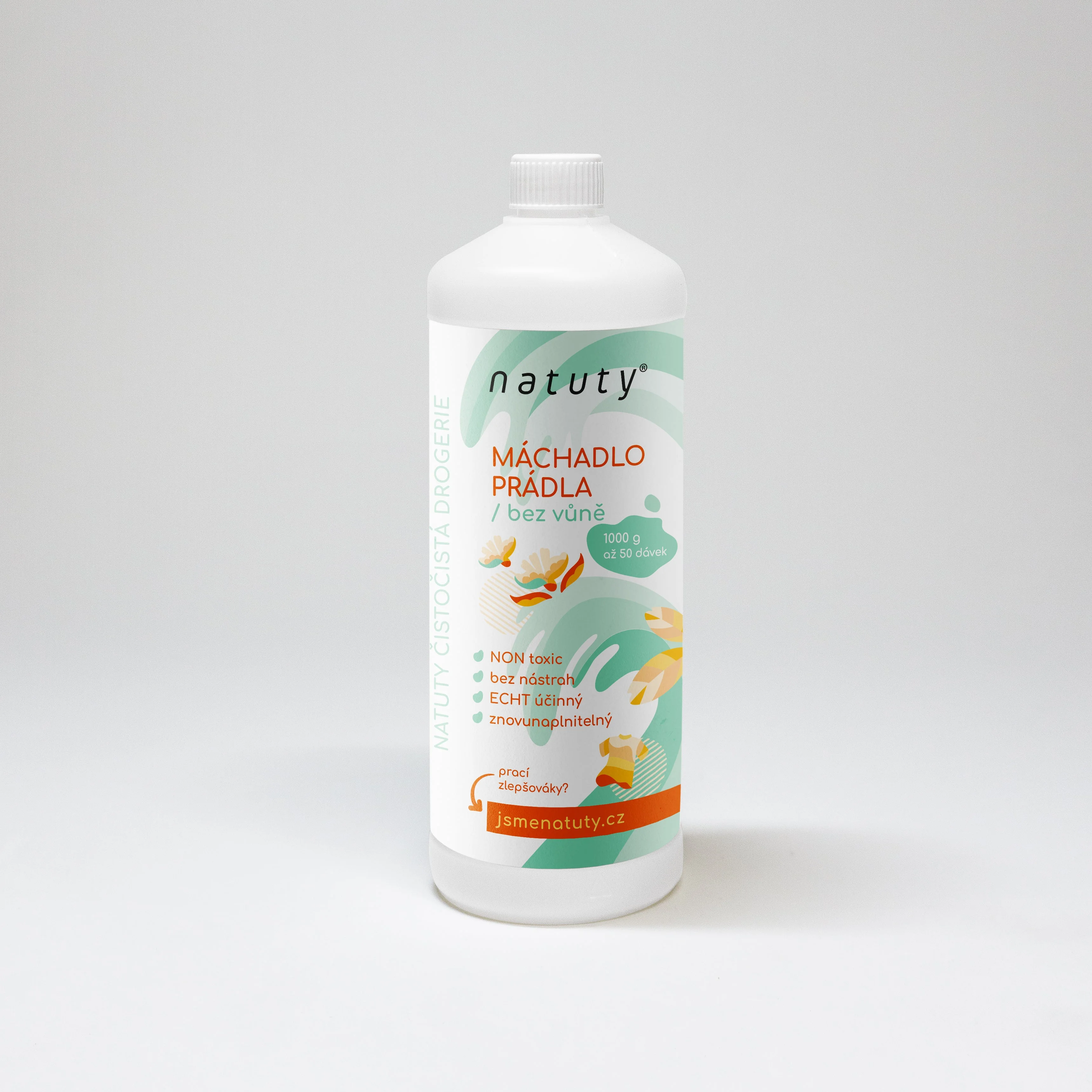 Natuty Rinçage du linge sans parfum 1,5 l