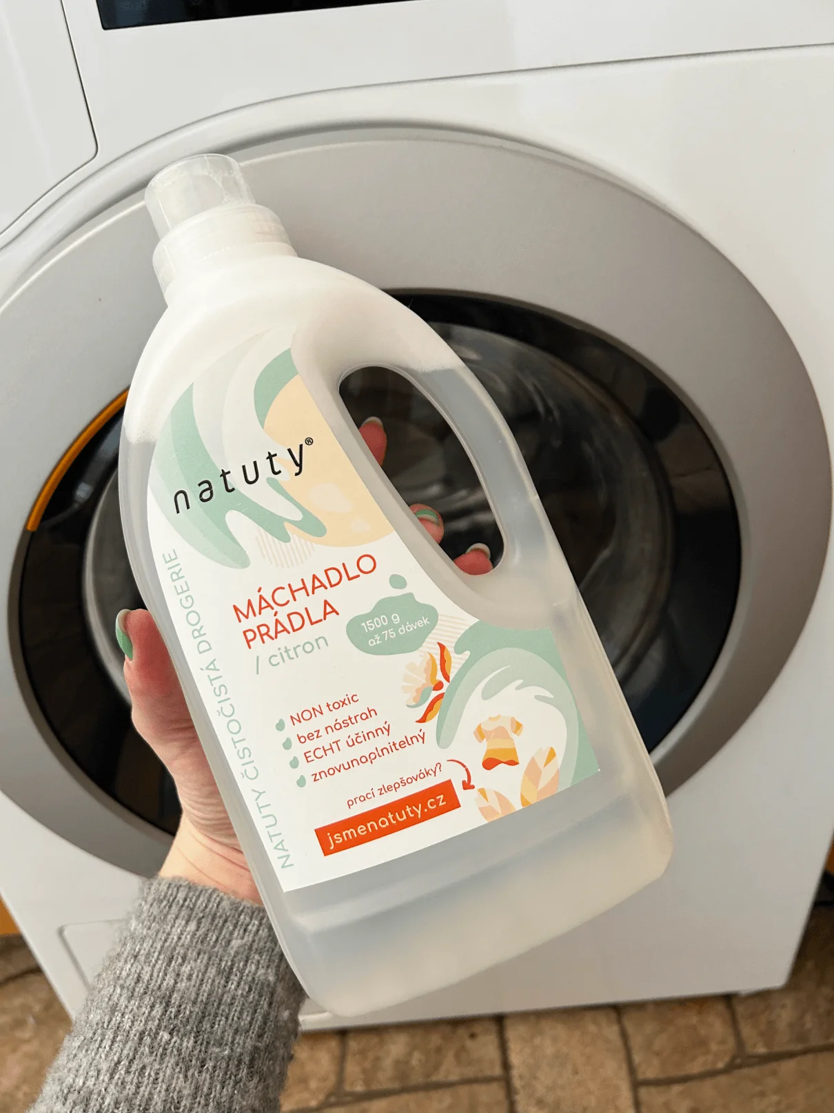 Natuty Rinçage du linge au citron 1,5 L