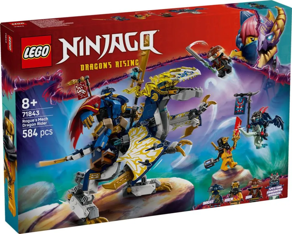 NINJAGO® 71843 Rogue et le cavalier de dragon robotique