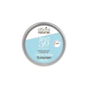 Officina Naturae Crème solaire SPF 50 pour enfants et peaux sensibles en boîte métallique (75 ml) - sans parfum